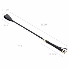 Leather Crop whip by Candiway 600mm for pony play or BDSM