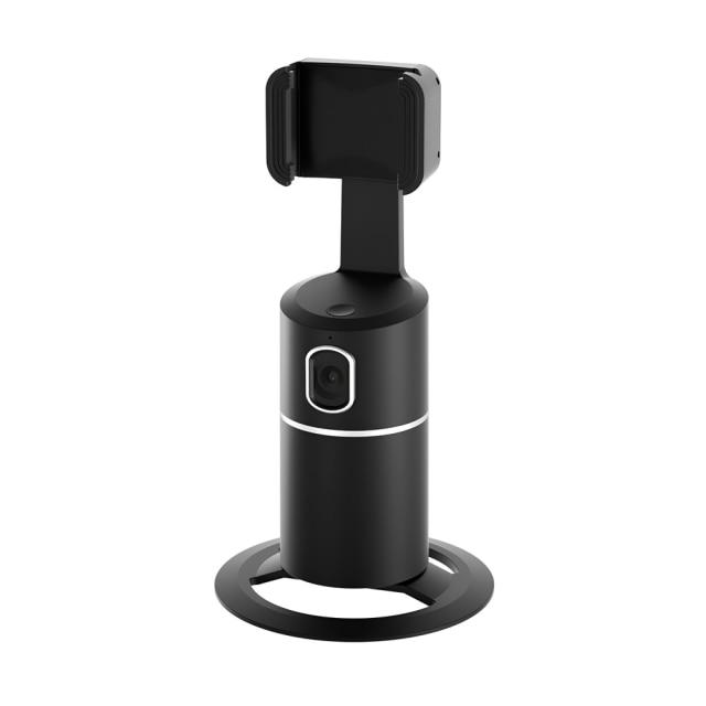 Motorised face tracking AI mobile phone stand with 360° rotation