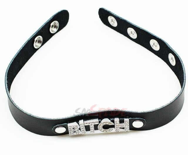 Name collar for subs Bitch, Slut or Slave.
