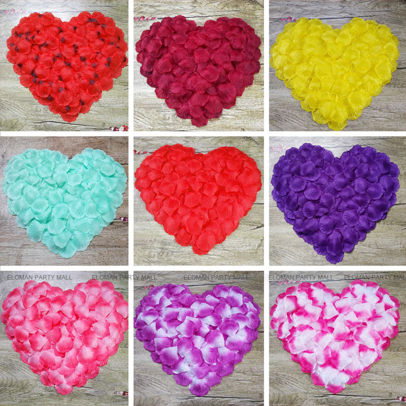 Rose petals 500 pcs per pack. Myriad of colour choices