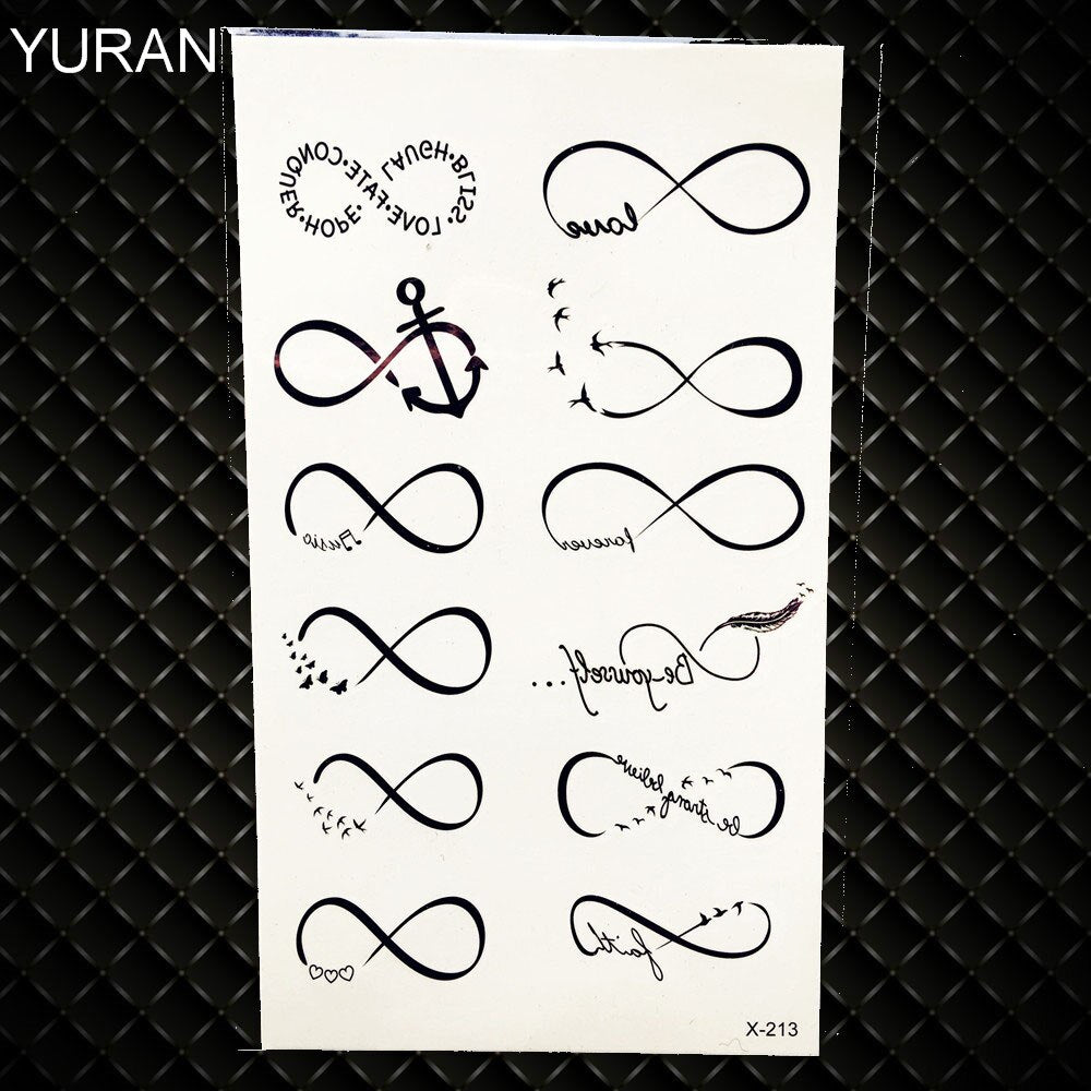 Temporary tattoos Women or Men SMALL assorted selection No. 2