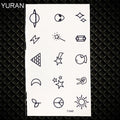 Temporary tattoos Women or Men SMALL assorted selection No. 2