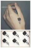 Temporary tattoos SMALL ROSE for women. Sheet of 6 mini rose tattoos