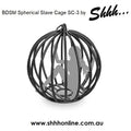 Designed for ceiling or frame suspension our steel SC-3 Bondage and BDSM Sex cage is a very versatile and popular addition to our BDSM equipment and furniture range. When hung above the ground the sub experiences total restraint and deprivation of stability as the cage gently swings or rotates. Worldwide shipping.