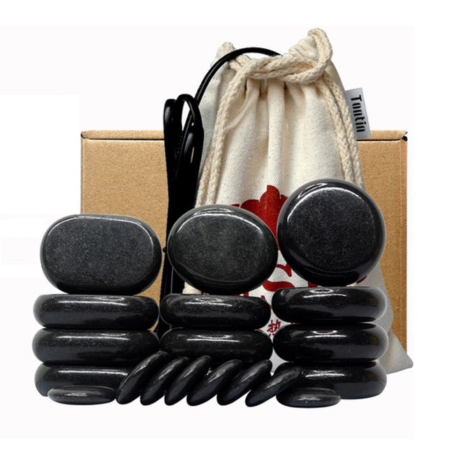Buy 20 piece Natural Basalt hot massage stone set including heating bag online in Australia from Shhh Online. Basalt stones are the most popular choice of therapists for relaxation and easing stress.