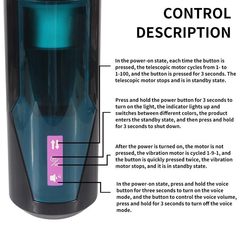 Hismith HSA51F Male Masturbator - Vibrating & Thrusting